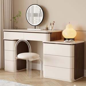 Table de toilette en bois massif pour chambre à coucher Normcore, nouveau style, coiffeuse intégrée, petits appartements, <span class=keywords><strong>commode</strong></span> principale - Product Image 2