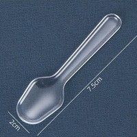 Mini cuillères en plastique jetables individuelles portables de couleur personnalisée de qualité alimentaire de haute qualité pour bar à la maison