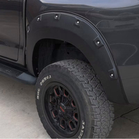 Élargisseurs d'ailes pour Toyota Hilux Revo 2016-2020, extensions d'arche de roue en ABS, kit large, accessoires tout-terrain 4x4, garde-boue de voiture