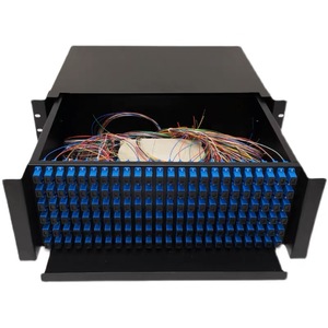 Pannello di Connessione in Fibra Ottica 4U 144 288 Porte Scorrevoli OTB, Box Terminale Montabile su Rack per Rete FTTH - Product Image 4