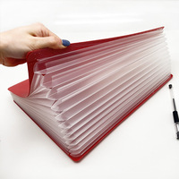 Porte-documents en plastique A4 extensible, pochette de poche, sac de rangement Portable, pour organiser les fichiers