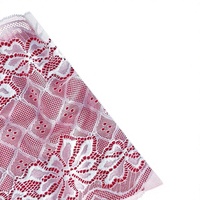 Celana Dalam Berpola Berlian Bahan Renda Elastis Tinggi Pakaian Tidur Lingerie ODM Nilon Filamen Dobby Rajutan Warp Knitting