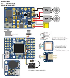 Controlador <span class=keywords><strong>de</strong></span> Vuelo MATEKSYS F405-WMO STM32F405 Dual BEC AT7456E OSD Blackbox 10 PWM para Avión RC FPV <span class=keywords><strong>de</strong></span> Ala Fija y Dron - Product Image 5