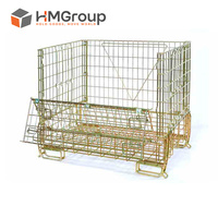 Cage en treillis métallique pliable pour le stockage de bouteilles de vin, fournisseur chinois