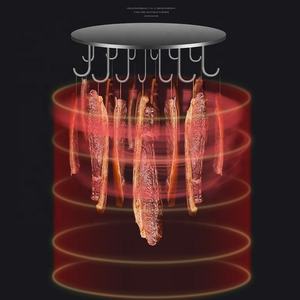 La mejor venta de 110V/220V, Máquina secadora de alimentos comercial, pollo, pato, pescado, carne de res, secadora rotativa, deshidratador de salchichas de carne - Product Image 3