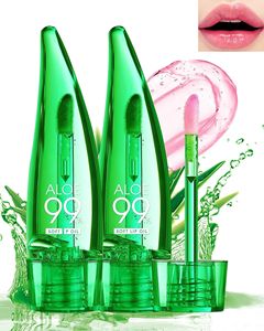 Brillo Labial con Cambio de Color de <span class=keywords><strong>Aloe</strong></span> <span class=keywords><strong>Vera</strong></span>, Aceite Labial con Color - 2 Piezas, Set de Regalo de Lápiz Labial Mágico con Cambio de Color, Hidratante y Transparente - Product Image 2