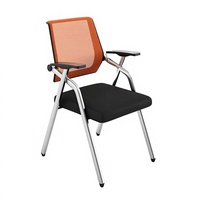Chaise de bureau exécutive moderne pliable en plastique pratique, dossier solide, portable, réglable, pour formation et conférence