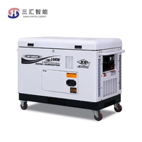 Générateur diesel électrique silencieux portable refroidi par eau sur remorque 5kW 30kW 50kW 50kVA 50Hz pour usage domestique