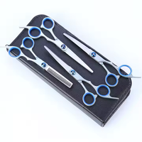 Ciseaux professionnels pour animaux de compagnie 7 pouces Ciseaux de toilettage pour chiens Kit d'outils de toilettage pour animaux de compagnie Ciseaux pour animaux de compagnie en acier inoxydable 6'''