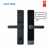 Serrure intelligente Deftun TTlock LDA1 avec reconnaissance faciale 3D, empreinte digitale biométrique, poignée de sécurité intérieure, Cloud/Wi-Fi
