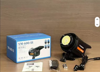 Kit d'éclairage de studio LED bicolore 220V 100W avec boîte à lumière sphérique 65CM et trépied 2.1M pour portrait, diffusion en direct et vlogging