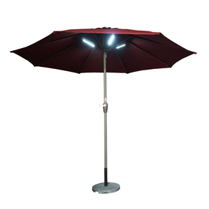 2021 Usb Patio Outdoor Parasol Umbrellas with Solar Led <b>Lights</b> - Product Image 1