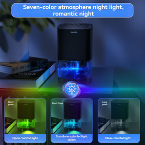 Petit déshumidificateur portable <span class=keywords><strong>pour</strong></span> la maison, sécheuse de placard intérieure, puissance 36W, réservoir d'eau de 1000 ml, arrêt automatique, lumière 7 couleurs, faible <span class=keywords><strong>bruit</strong></span> 30 dB - Product Image 4