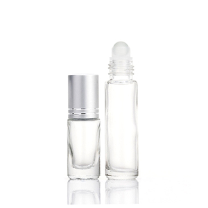 Trong Kho 5Ml 10Ml Thủy Tinh Rõ Ràng Matte Màu Nước Hoa Dầu Applicator Cuộn Thép Không Gỉ Trên Bóng Nước Hoa Hương Liệu Chai - Product Image 1