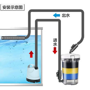 Filtre externe pour aquarium, cylindre transparent, préfiltre pour aquarium de poissons, aquarium de tortues - Product Image 3