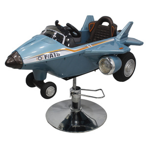 Chaise de Barbier pour Bébé en Métal Durable, Mobilier pour Enfants, Chaise de Barbier en Forme de Voiture ou d'Avion pour Salons de Beauté et Barbiers - Product Image 1