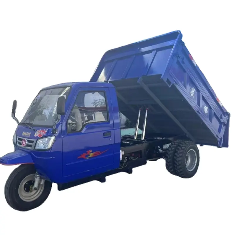 Dump Trucks Dump Sanitation Hydraulic Three Wheel Garbage Tricycle