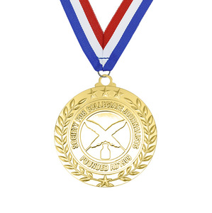 Medalla Conmemorativa de la Asociación Académica de la Sociedad Escolar, Diseño en Relieve de Espigas de Trigo y Estrellas, Grabado de Logotipo, Metal Duradero - Product Image 3