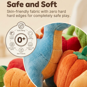 Jouet sensoriel Montessori en gros pour bébé 0-6 6-12 mois, ensemble d'animaux de la ferme en peluche, hochets sensoriels pour bébé, jouets en peluche - Product Image 2