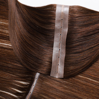 Nouvelles extensions de cheveux Remy, tissage papillon à double languette avec trous, qualité 12A, cuticules entièrement alignées, tissage papillon injecté des deux côtés