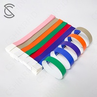 Disposable Eco Synthetic Paper Wristbands Solid Color Anti-Counterfeiting Waterproof Non-Fading NFC RFID Enabled Membership Card