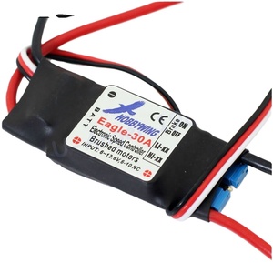 Contrôleur de vitesse <span class=keywords><strong>Hobbywing</strong></span> <span class=keywords><strong>30A</strong></span> ESC à balais avec BEC 1A pour moteur à balais d'avion RC en métal - Product Image 1