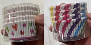 100PCS/Pack Moules à cupcakes arc-en-ciel antiadhésifs, moules à muffins jetables, doublures en papier pour cupcakes, doublures pour muffins - Product Image 4