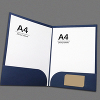Boîte en carton duplex enduit avec fente pour cartes de visite, personnalisable en taille, gaufrée ou débossée, pour fournitures de bureau