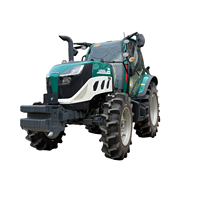 Tracteur à roues 4x4 de 120 CV avec moteur Weichai, excellente adaptabilité au terrain pour les terres montagneuses et les terres agricoles plates