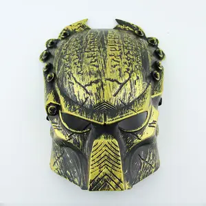 Halloween Predator Lone Wolf Mask Rivet Snap Iron Antique Mask Anime Steampunk Cosplaying Cyborg Mask