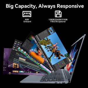 Notebook Laptop da 14 Pollici Win10/11 con <span class=keywords><strong>8GB</strong></span> di <span class=keywords><strong>RAM</strong></span> e SSD da 128/256/512GB, Computer Portatile Economico con Pannello IPS e Tastiera Inglese - Product Image 2