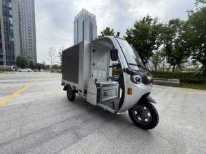 3D 3-Sided LED Display Mobile Advertising Vehicle Electric Metal Scooter <strong>Bike</strong> for Outdoor Events 3 Wheels - Product Image 2