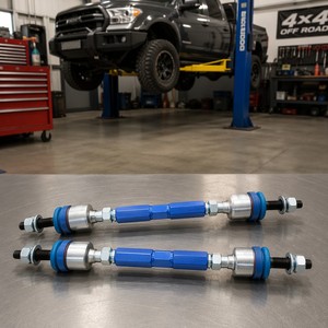 ชุดก้านเชื่อมต่ออะลูมิเนียมสีน้ำเงินแบบปรับได้ 2 ชิ้น สำหรับรถ Raptor ปี 2015 สำหรับรถกระบะออฟโรด 4x4 - Product Image 4