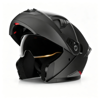 Casque intégral modulaire avec doublure amovible, casque de moto anti-buée et coupe-vent pour hommes et femmes, taille universelle pour scooter