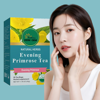 Thé aux herbes biologique préféré transfrontalier, saveur mélangée, à l'onagre, pour soulager les inconforts et les bouffées de chaleur de la ménopause