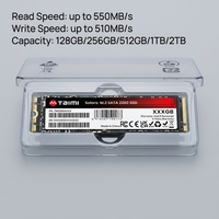 Taimi Premium Grade M.2 SATA SSD 1TB 2280 NGFF Internal Solid State Drive untuk Semua Motherboard Konsumen Modern dan Peningkatan Laptop.