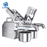 Dubbele Koppen 12 Kg/u Koude Pers Zonnebloempitten Olie Extractie Machine Schroef Oliemolen Olijfolie Persmachine Te Koop