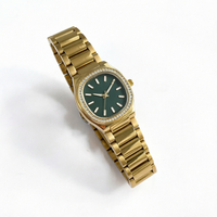 Montre vintage pour femme, bracelet en alliage et acier inoxydable serti de diamants, mouvement à quartz