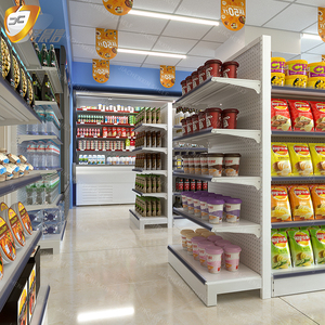 Estantería de Góndola Metálica Reforzada de Doble Cara para Tiendas Minoristas y Supermercados, con Respaldo Ajustable y Montaje Rápido - Product Image 6