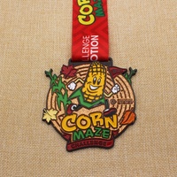 Médaille de défi de labyrinthe de maïs personnalisée bon marché métal or argent Bronze médaille de Sport