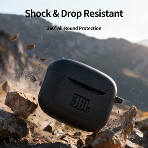 Étui pour écouteurs <span class=keywords><strong>Bluetooth</strong></span> <span class=keywords><strong>JBL</strong></span> Tune Buds 2, en silicone, à rayures diagonales colorées, antichoc, nouveau modèle 2025 - Product Image 4