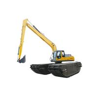 Alat Berat Teknik Andal XE215SLL Excavator Ponton Amfibi Dengan Lengan Panjang untuk Pekerjaan Pengerukan Air Dangkal
