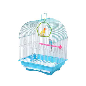 2026 vente chaude luxe métal oiseaux Cage Portable oiseau élevage Cage voyage extérieur oiseau Cage - Product Image 1