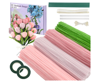 500pcs HC Brand YH Model Set Kotak Hadiah Kerajinan Tangan DIY Pita Bunga Kit Kawat Bunga untuk Pembuatan Bunga DIY