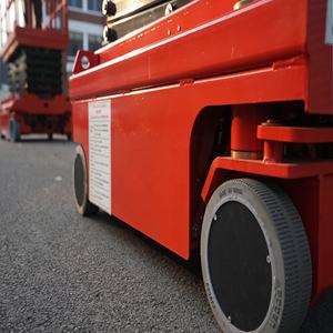 10-метровый самоходный телескопический ножничный подъемник 320 кг, подъемные платформы для продажи - Product Image 4