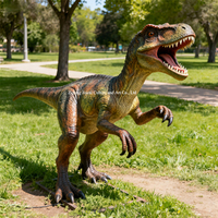 Modèle de dinosaure Velociraptor animatronique pour parc d'aventure, centre commercial, aire de jeux, équipement d'amusement