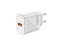 Chargeur mural Sleek Premium QC 18W avec adaptateur à fossettes inspiré de la lune Fonction QC3.0 Sortie 5V/3A Protection OVP du téléphone portable