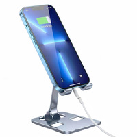 Support de bureau réglable support pliable pour téléphone portable support métallique pour IPhone IPad Smartphone tablette téléphone portable