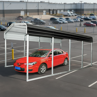 ESGC1015-H260 Abri de voiture moderne en acier de qualité supérieure, nouveau design, garage métallique pour stationnement extérieur