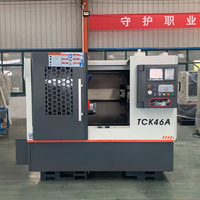 Tour CNC à banc incliné TCK46A avec tourelle servo pour le tournage de précision de composants automobiles